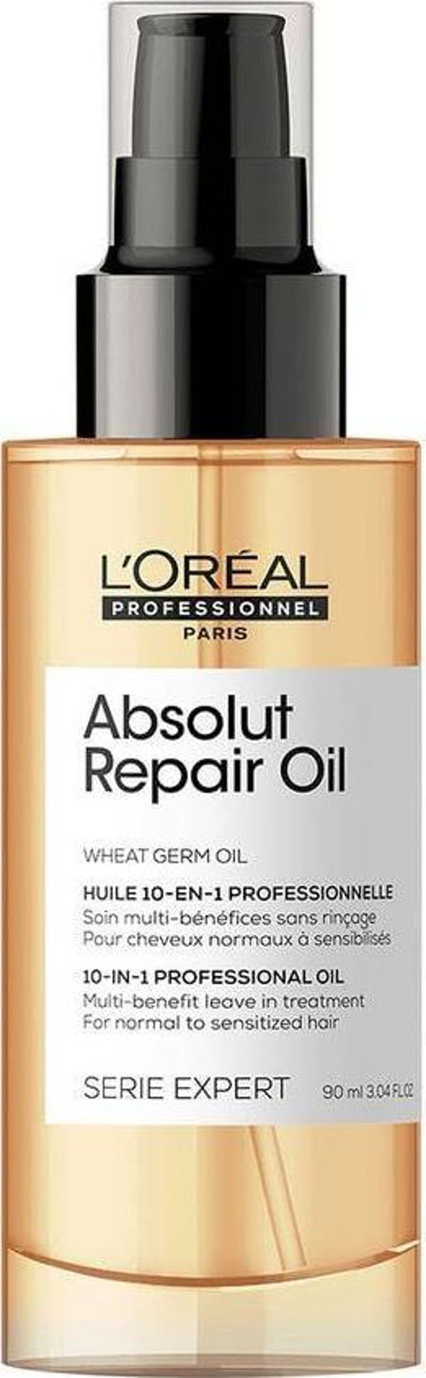 L’Oreal Paris Absolut Repair Oil Λάδι Μαλλιών για Κανονικά & Ταλαιπωρημένα Μαλλιά, Ενυδατικό & Θρεπτικό, 90ml