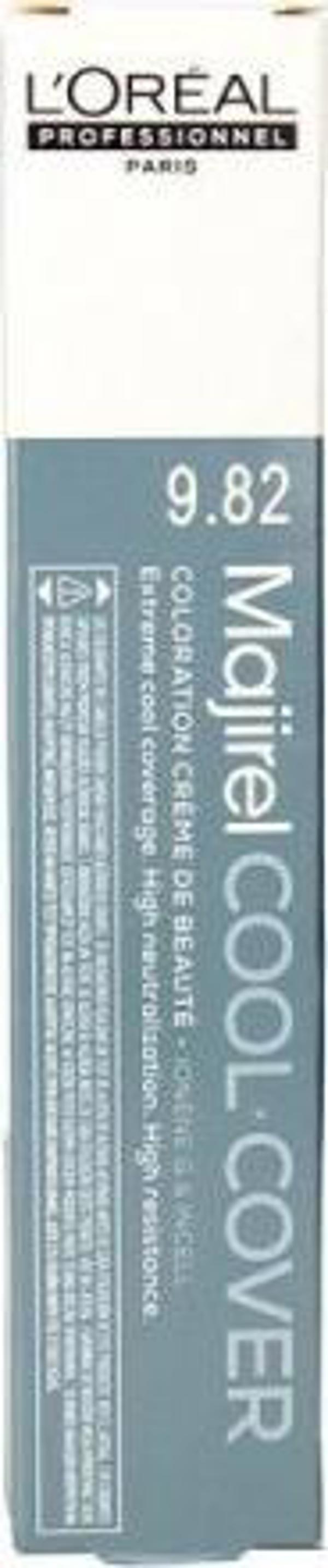 Μόνιμη βαφή L’Oreal Paris L'Oreal Professionnel Paris Majirel Cool Cover #9.82 Ξανθό Πολύ Ανοιχτό (50 ml)