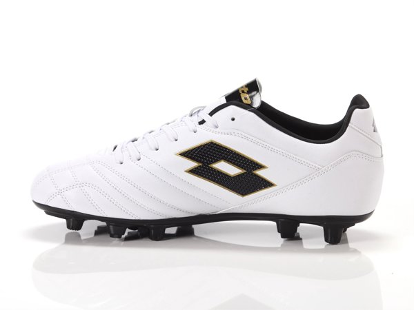 LOTTO BUTY Stadio 705 FG Unisex All White/All Black/Light Platino 7.5 41.0
