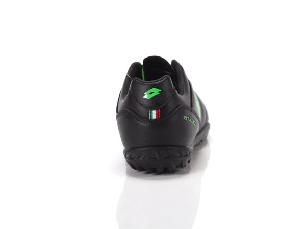LOTTO BUTY Stadio 705 TF Junior All Black/Spring Green 34.0