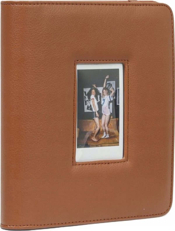 LoveInstant Άλμπουμ για Φωτογραφίες 288τμχ για Fuji Instax Canon Xiaomi Polaroid Hp Kodak Zink / Παράθυρο στο Εξώφυλλο / Καφέ
