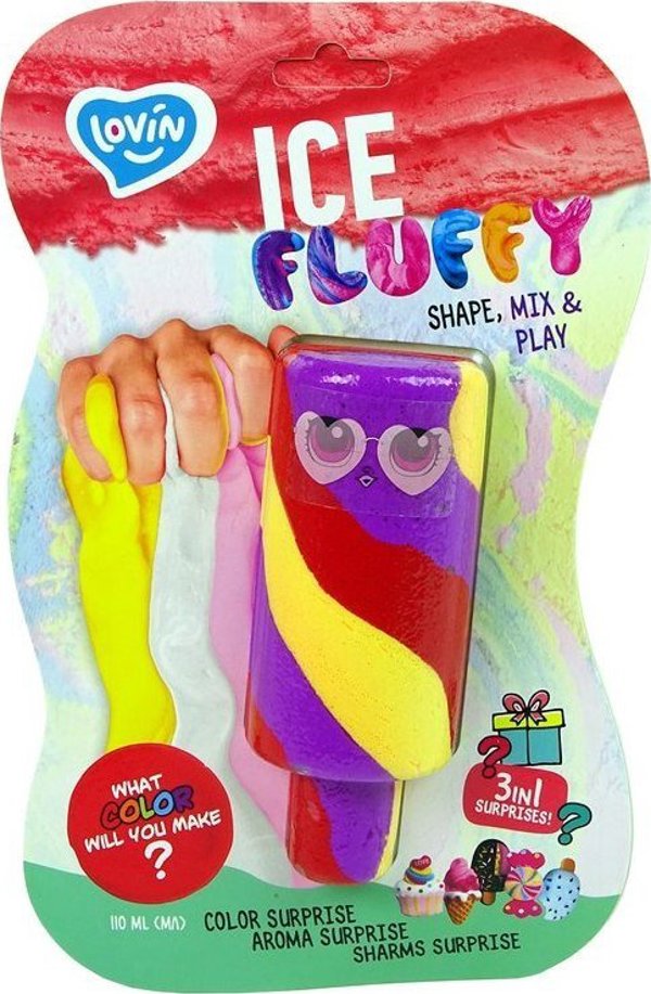 Lovin Glutek Slime Ice Cream - Πολύχρωμη Πλαστελίνη για Παιδιά, Μάντεψε το Χρώμα