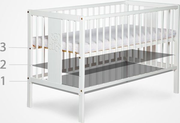 Kounia Klups Giraffe 120x60, lefko/kafe