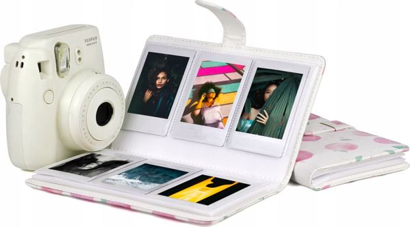 LoveInstant Άλμπουμ Φωτογραφιών για Fujifilm Instax Mini, Χωρητικότητα 96 Φωτογραφιών, Λευκό