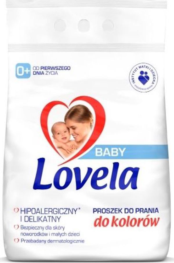 Lovela Baby Σκόνη Πλυσίματος για Έγχρωμα Ρούχα, Υποαλλεργικό Απορρυπαντικό, 2.7 kg