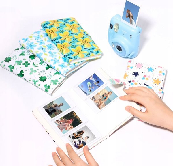 Άλμπουμ Φωτογραφιών LoveInstant για Fujifilm Instax Mini 11/9/8/7/40, 96 Θέσεις, Δερμάτινο PU, Τριφύλλι