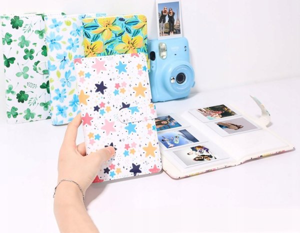 Άλμπουμ Φωτογραφιών LoveInstant για Fujifilm Instax Mini 11/9/8/7/40, 96 Θέσεις, Δερμάτινο PU, Τριφύλλι
