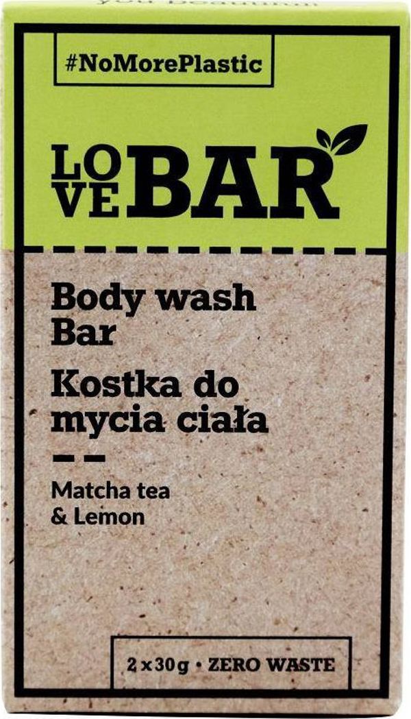 Love Bar LOVE BAR_Body Wash Bar μπάρα καθαρισμού σώματος Matcha Limonka 2x30g