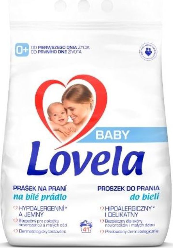 Lovela Baby Σκόνη Πλυσίματος για Λευκά Ρούχα, Υποαλλεργική, 4,1 kg