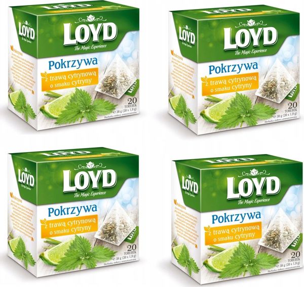 Loyd Τσάι Τσουκνίδας με Λεμονόχορτο και Άρωμα Λεμονιού 80 Φακελάκια Πυραμίδα