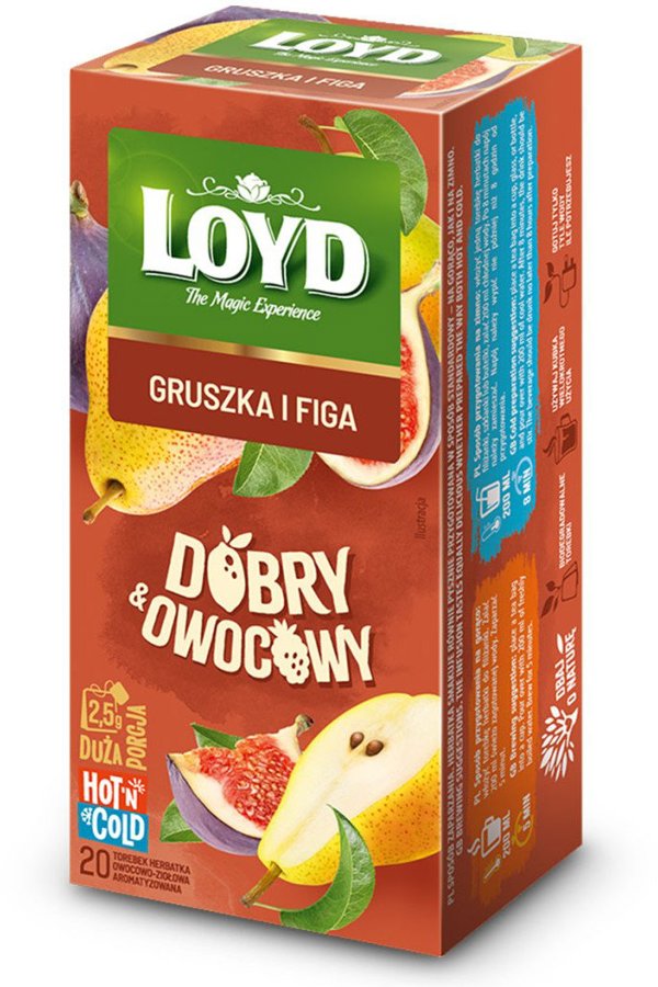 LOYD Τσάι για ζεστό και κρύο αχλάδι & σύκο 20x2,5g
