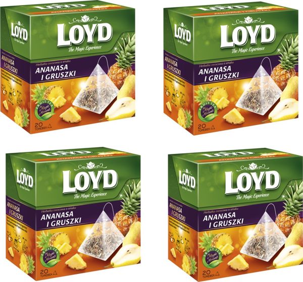 Loyd Herbata Ananas i Gruszka 20 torebek piramidki