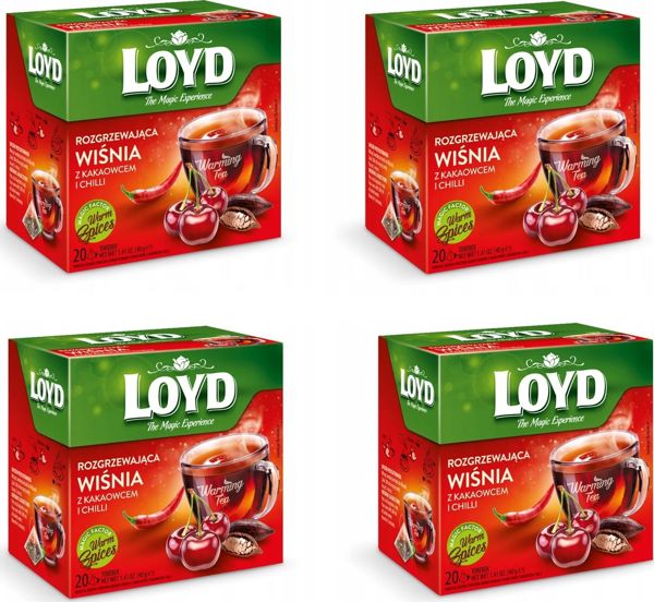 Loyd Βοτανορόφημα με γεύση κεράσι, κακάο και τσίλι 80 φακελάκια πυραμίδες