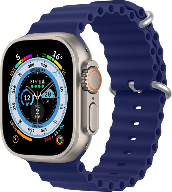 Dux Ducis Dux Ducis Strap λουράκι Watch 8 / 7 / 6 / 5 / 4 / 3 / 2 / SE (45 / 44 / 42mm) σιλικόνης μπρασελέ μπλε (OceanWave Version)