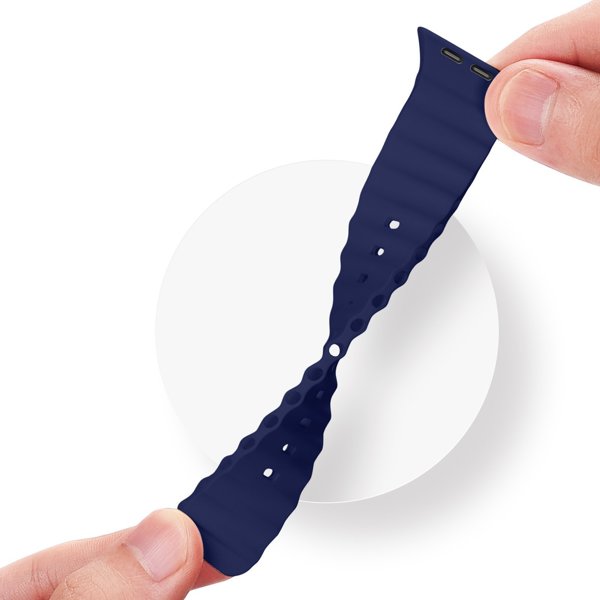 Dux Ducis Dux Ducis Strap λουράκι Watch 8 / 7 / 6 / 5 / 4 / 3 / 2 / SE (45 / 44 / 42mm) σιλικόνης μπρασελέ μπλε (OceanWave Version)