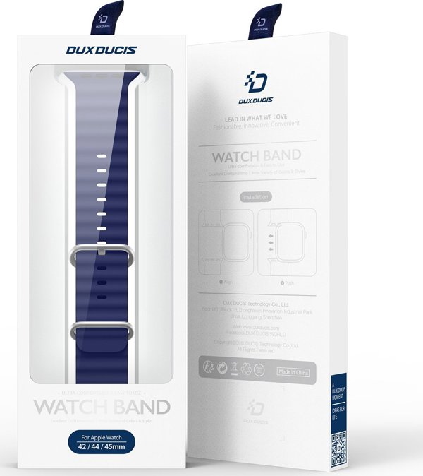 Dux Ducis Dux Ducis Strap λουράκι Watch 8 / 7 / 6 / 5 / 4 / 3 / 2 / SE (45 / 44 / 42mm) σιλικόνης μπρασελέ μπλε (OceanWave Version)