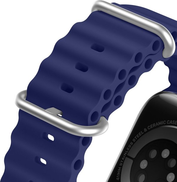 Dux Ducis Dux Ducis Strap λουράκι Watch 8 / 7 / 6 / 5 / 4 / 3 / 2 / SE (45 / 44 / 42mm) σιλικόνης μπρασελέ μπλε (OceanWave Version)
