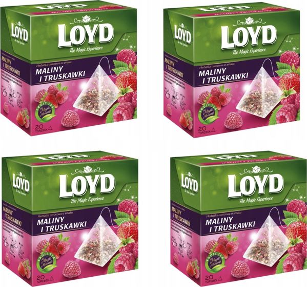 LOYD LOYD Herbata Malina i Truskawka 20torebek piramidki