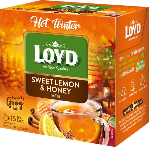 LOYD Τσάι Hot Winter Sweet Lemon & Honey 15 φακελάκια