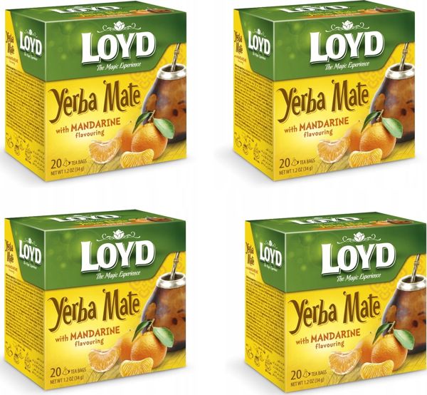 Loyd LOYD Yerba Mate o smaku mandarynki - 20 torebek piramidki