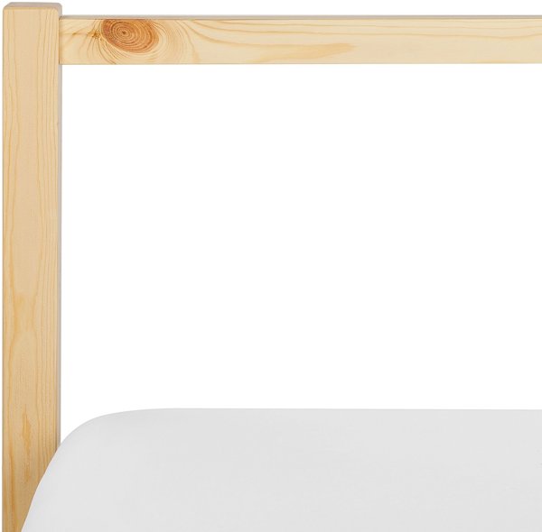 Κρεβάτι Ξύλινο VANNES 180 x 200 cm Ανοιχτό Καφέ