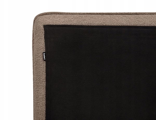 Κρεβάτι με αποθηκευτικό χώρο Boucle BAJONNA 160 x 200 εκ. Μπεζ-γκρί