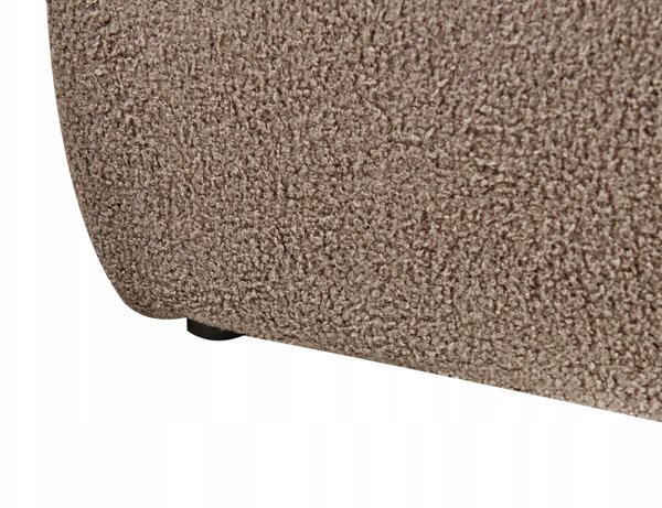 Κρεβάτι με αποθηκευτικό χώρο Boucle BAJONNA 160 x 200 εκ. Μπεζ-γκρί