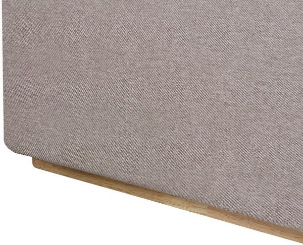 Κρεβάτι με αποθηκευτικό χώρο MONESTIER 180 x 200 cm, Μπεζ-γκρι