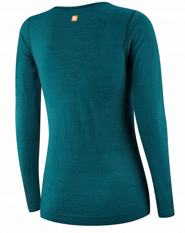 Γυναικεία μπλούζα με μακρύ μανίκι OUTDOOR WOOL PRO πράσινο S - ΓΚΟΡΥ 13