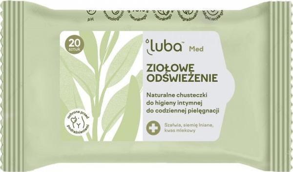 Luba LUBA_Med Βοτανικό αναψυκτικό, φυσικά μαντηλάκια για προσωπική υγιεινή, 20 τεμ. 9961077 5903968221072