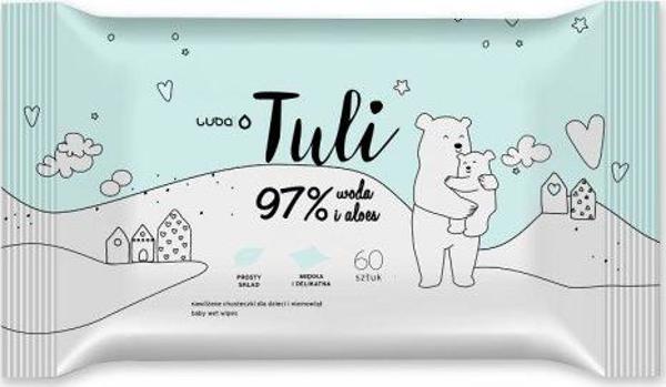 Παιδικά μαντηλάκια Luba Tuli Wet με Νερό και Αλόη 60 τμχ. 9858897 5902488034797