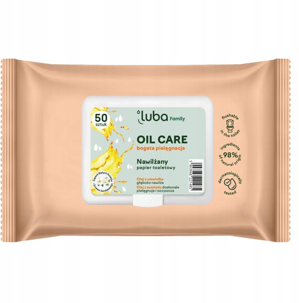 LUBA_Family Oil Care ενυδατωμένο χαρτί υγείας 50 τεμ