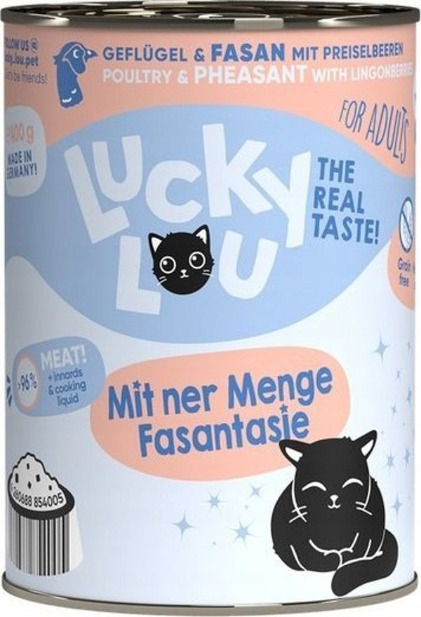 Lucky Lou Lucky Lou Lifestage Adult Κοτόπουλο και Φασιανός κονσέρβα 400g