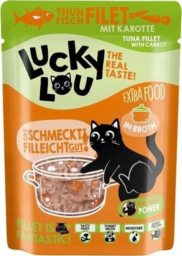 Lucky Lou Lucky Lou Extrafood Τόνος και καρότο σε ζωμό φακελάκι 70g