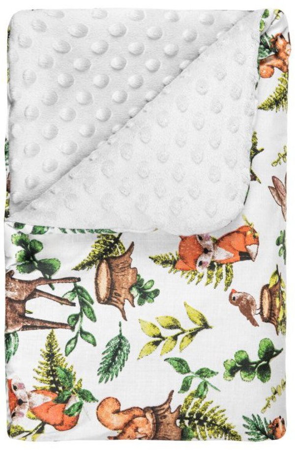Κουβέρτα Lulando Lulando BABYDECKE 100 X 75 CM ΓΚΡΙ ΖΩΑ ΤΟΥ ΔΑΣΟΥΣ 14398965 5906118630007