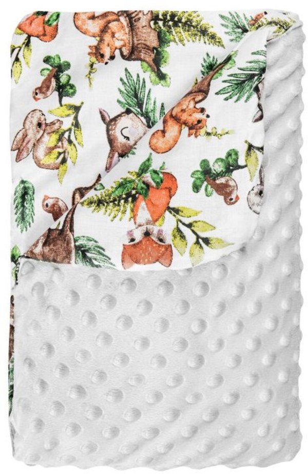 Κουβέρτα Lulando Lulando BABYDECKE 100 X 75 CM ΓΚΡΙ ΖΩΑ ΤΟΥ ΔΑΣΟΥΣ 14398965 5906118630007