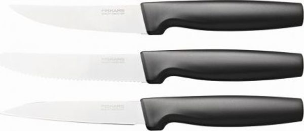Fiskars Functional Form Σετ 3 Μαχαιριών 1057561, Ανοξείδωτο Ατσάλι, Μαύρο