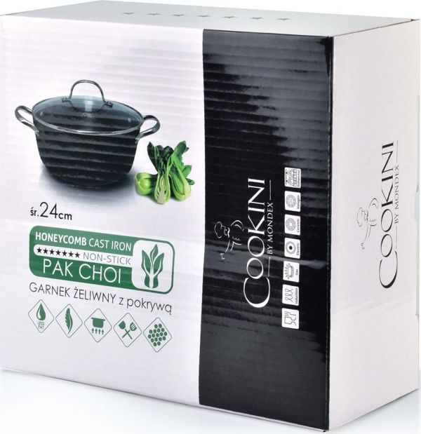 Cookini Pak Choi Μαντεμένια Κατσαρόλα 3.7L 24cm με Γυάλινο Καπάκι