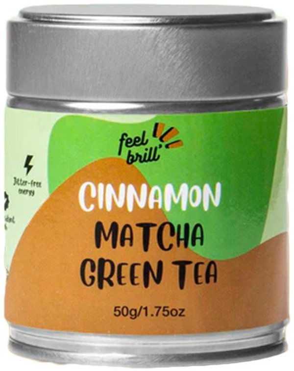 Πράσινο τσάι Matcha με κανέλα Feel Brill, 50 g