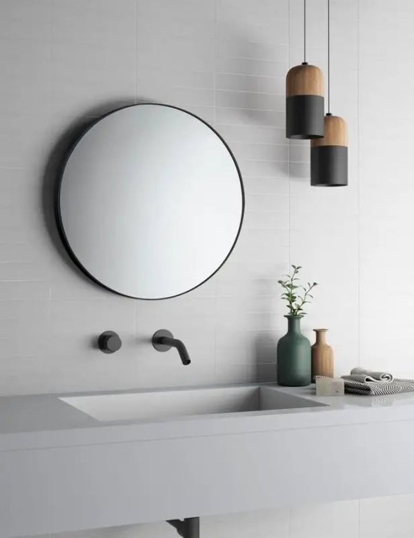 Καθρέφτης Sourcing MIRROR 60 CM BLACK