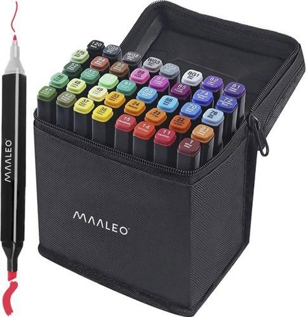 Maaleo ΔΙΠΛΗΣ ΟΨΗΣ ΜΑΡΚΕΡ/ΣΤΥΛΟ - 40 ΤΕΜ. MAALEO 24102