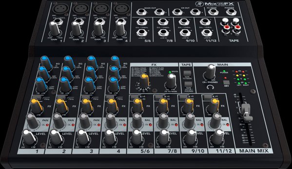 Mackie Mix12FX 12-Καναλιών Συμπαγής Αναλογικός Μίκτης Ήχου με Εφέ