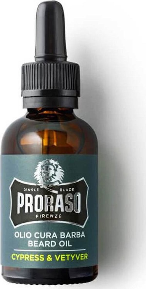 Macadamia Λάδι Proraso Cypress & Vetyver για τη φροντίδα της γενειάδας 30 ml