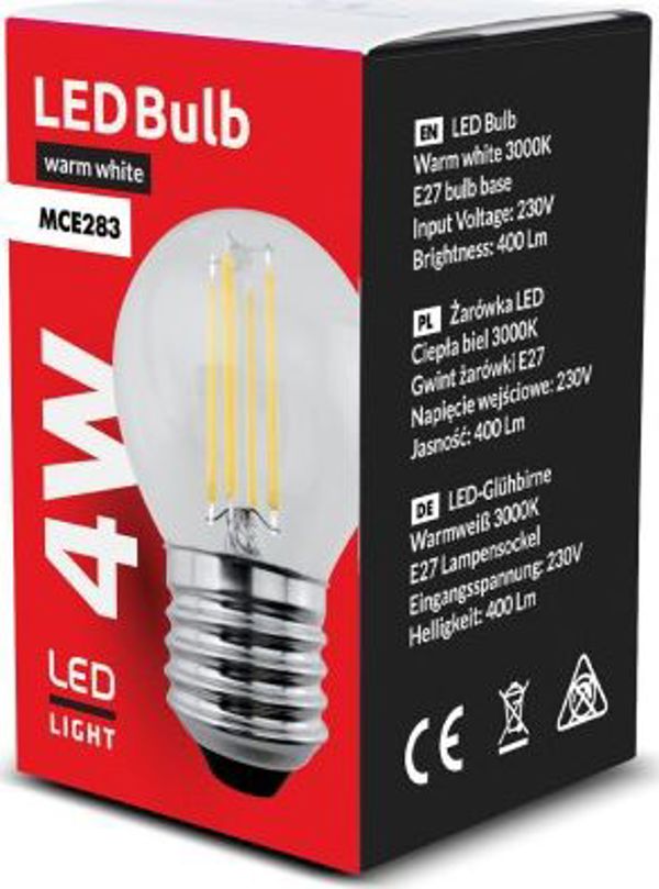 Maclean Λάμπα νήματος Retro Edison LED E27, 4W 230V (MCE283)