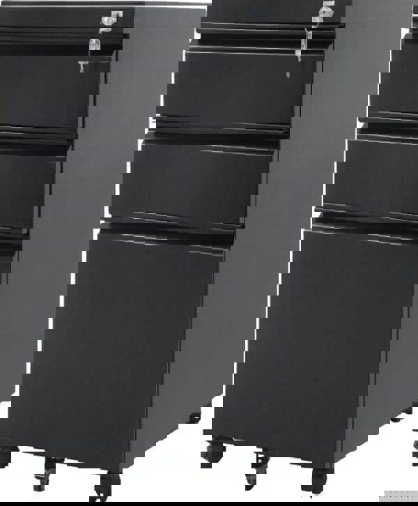 Μεταλλικό ντουλάπι γραφείου με κλειδαριά και ροδάκια Maclean Maclean MC-850