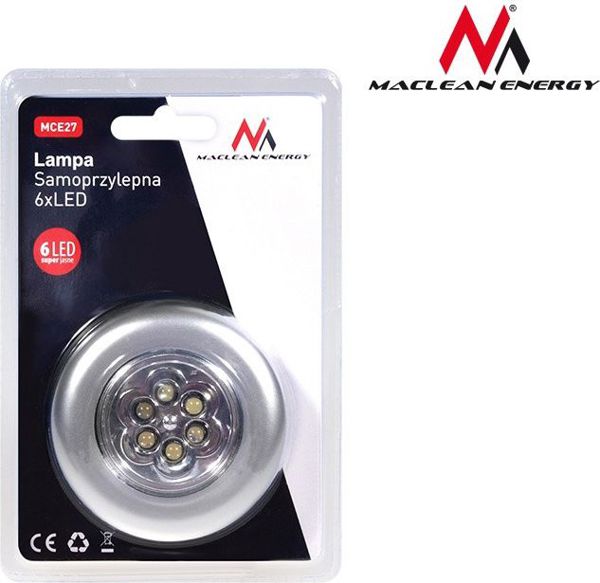 Maclean Lampa samoprzylepna 6xLED (MCE27)