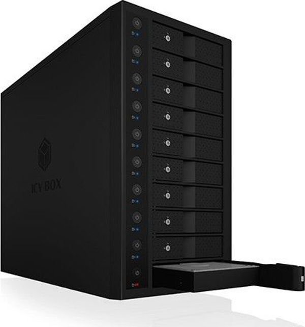 Σύστημα αποθήκευσης Icy Box IcyBox Θήκη IB-3810-C31 10x HDD Single System για 3,5" HDD SATA I/II/III