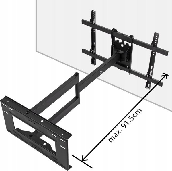 Βάση τηλεόρασης Maclean Maclean, max VESA 600x400, 37-70", 45kg, μακρύς βραχίονας 915mm, MC-985 13191544 5902211133490