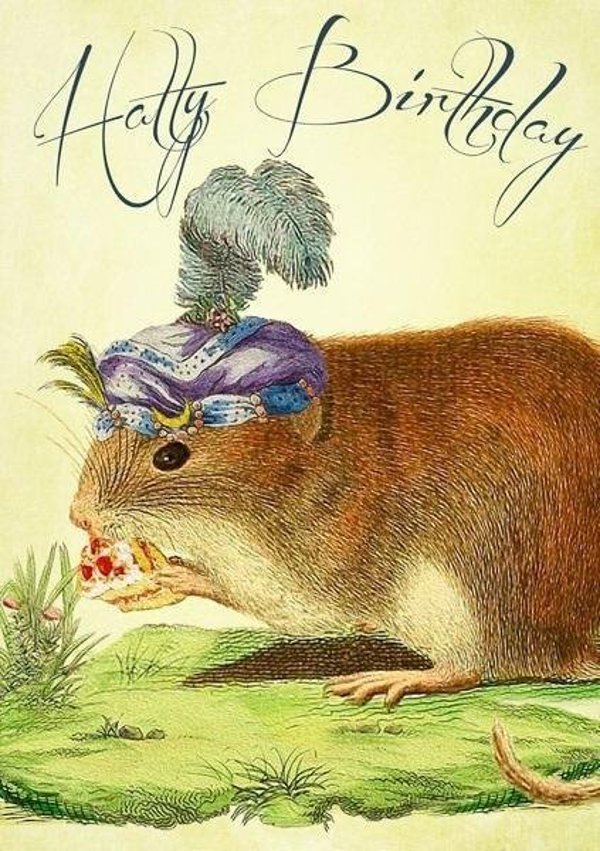 Madame Treacle Κάρτα Γενεθλίων Birthday Mouse in the Hat B6 με Φάκελο