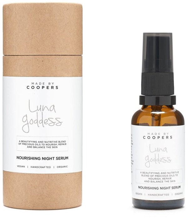 Made By Coopers, Luna Goddess, Vegan, Nourishing, At Night, Serum, For Face, 30 ml For Women